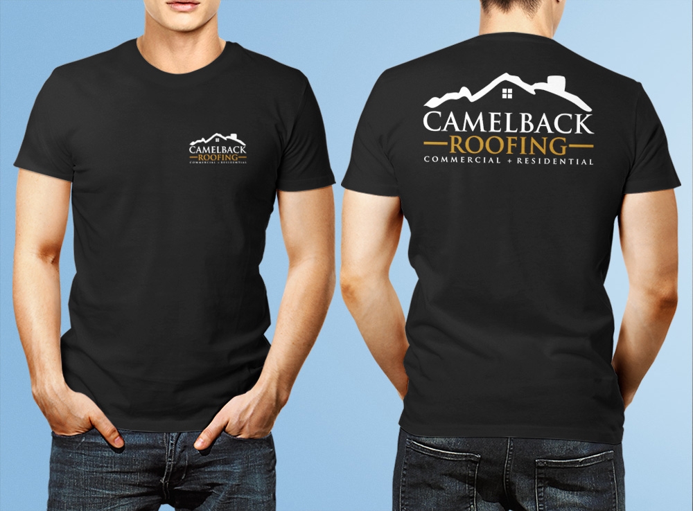 CAMELBACK ROOFING logo design by Kindo