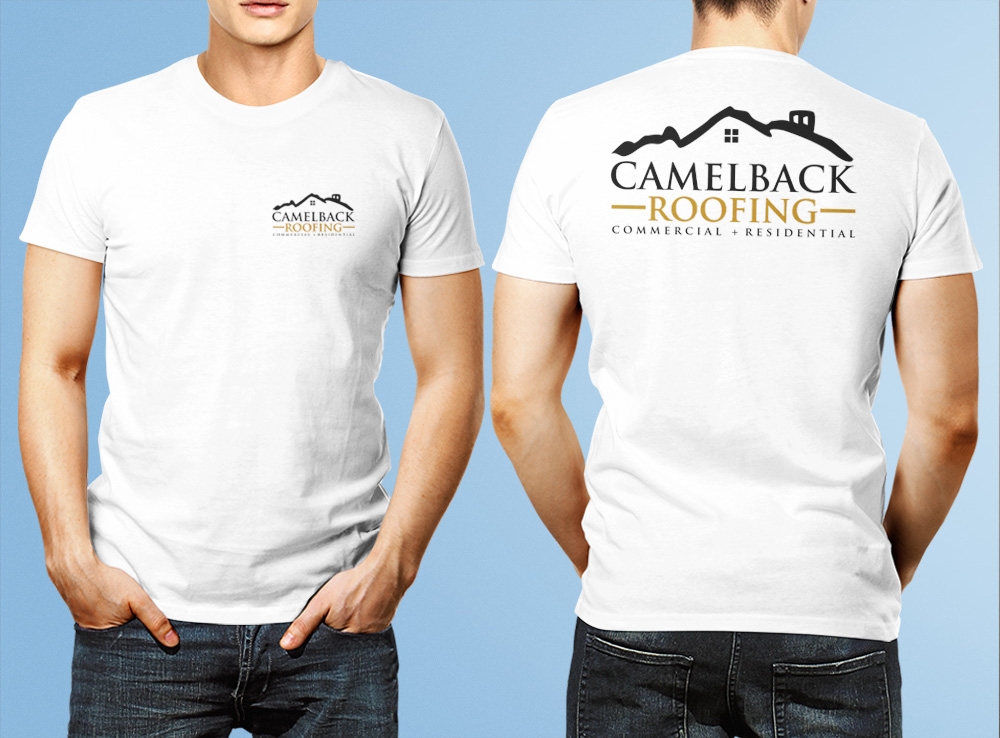CAMELBACK ROOFING logo design by Kindo