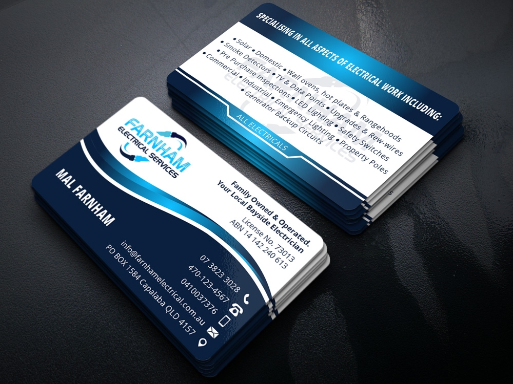 Farnham Electrical Services logo design by Gelotine