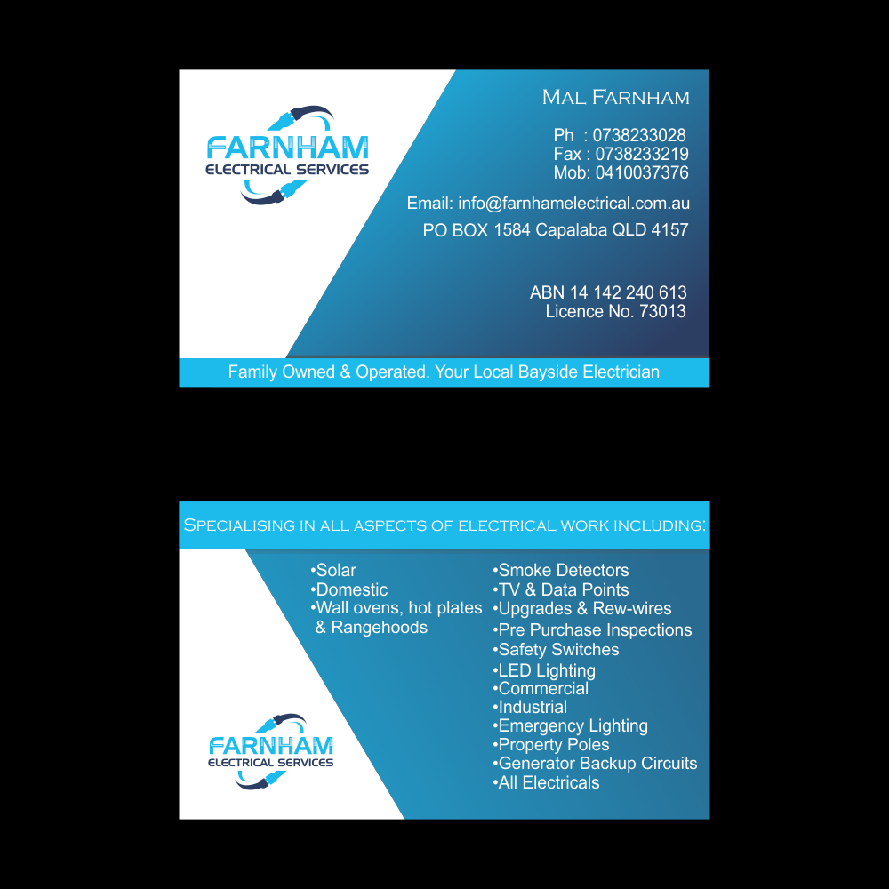 Farnham Electrical Services logo design by mudhofar808