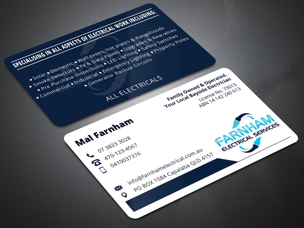 Farnham Electrical Services logo design by Gelotine