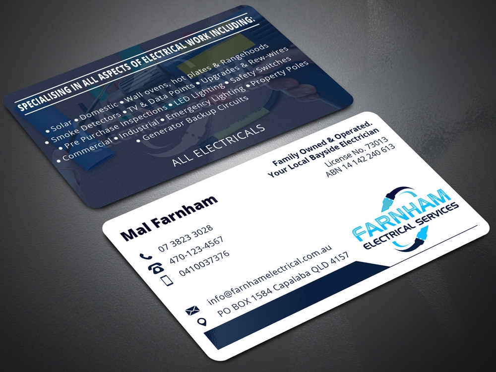 Farnham Electrical Services logo design by Gelotine