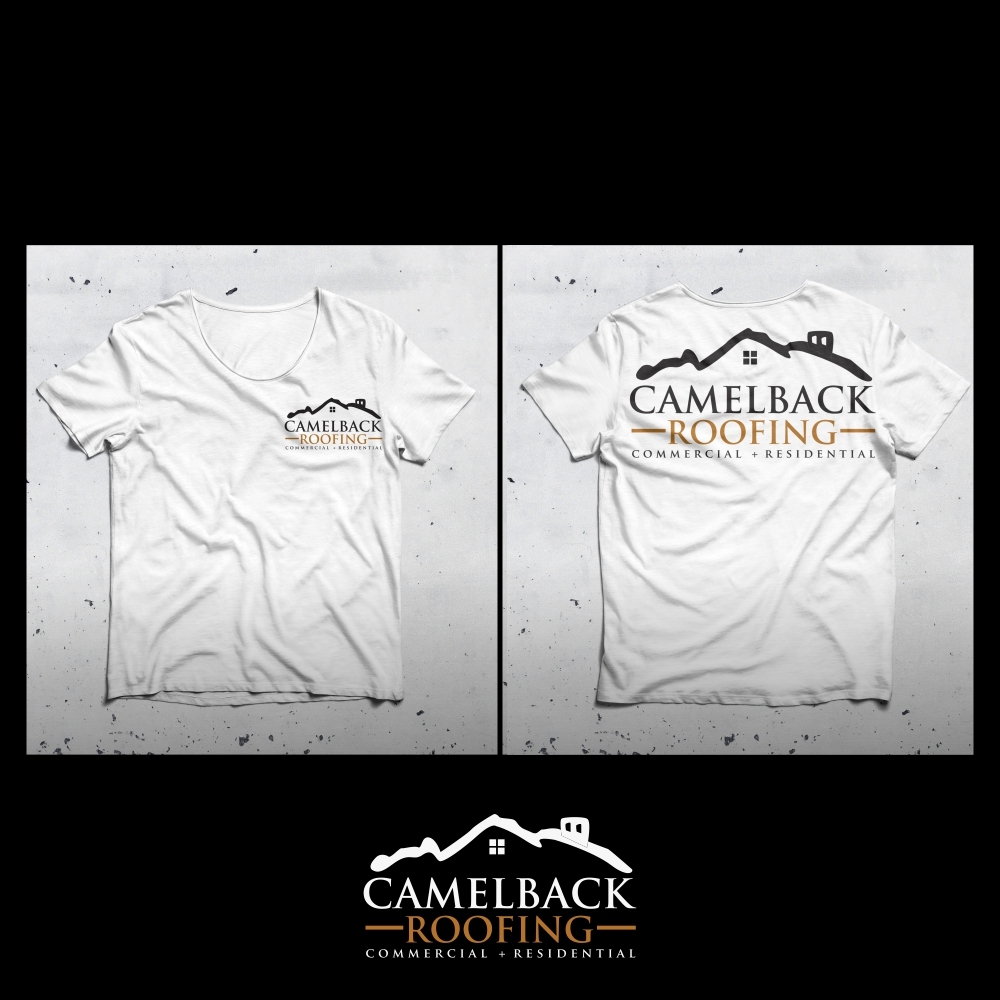 CAMELBACK ROOFING logo design by citradesign