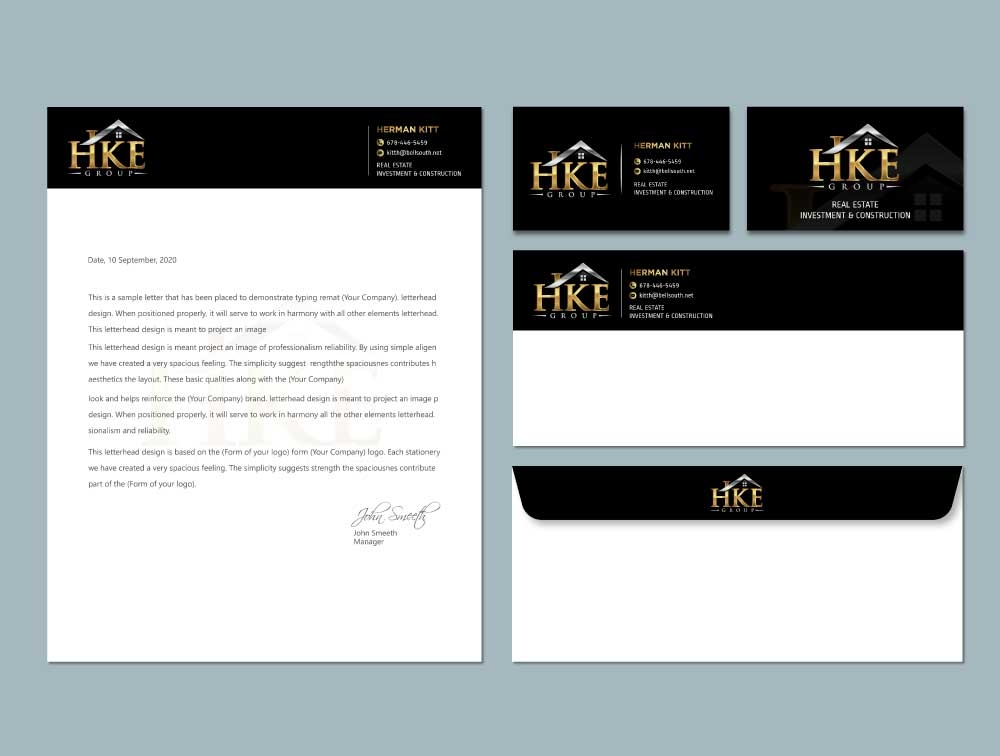 HKE Group LLC logo design by Boomstudioz