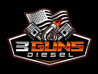 3 Guns Diesel logo design by DreamLogoDesign