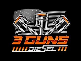 3 Guns Diesel logo design by nandoxraf