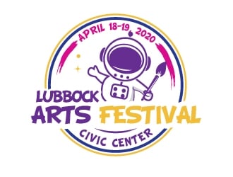 Lubbock Arts Festival logo design by logoguy