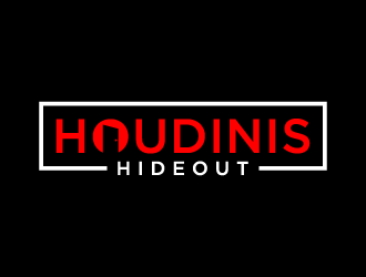 Houdinis Hideout logo design by denfransko
