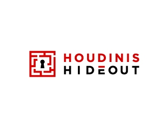 Houdinis Hideout logo design by fillintheblack