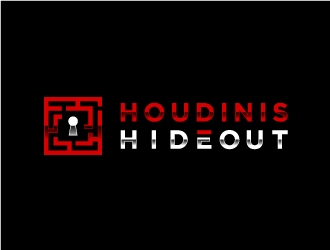 Houdinis Hideout logo design by fillintheblack