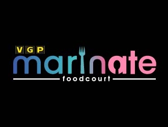 VGP Marinate Foodcourt logo design by shravya
