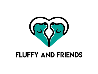 Fluffy and Friends logo design by JessicaLopes