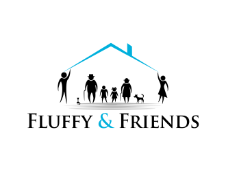 Fluffy and Friends logo design by Gwerth