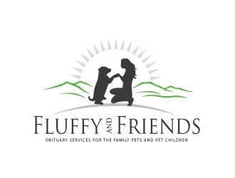 Fluffy and Friends logo design by Conception