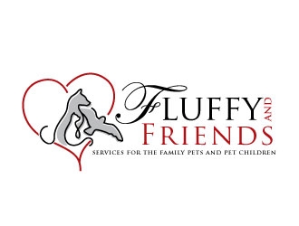 Fluffy and Friends logo design by Conception