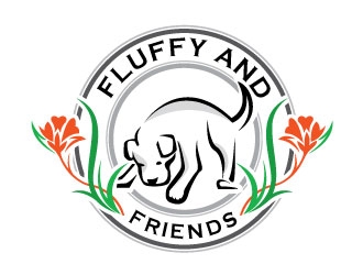 Fluffy and Friends logo design by Conception