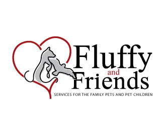 Fluffy and Friends logo design by Conception