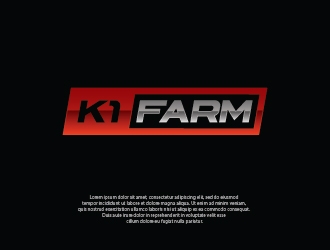 K1 Farms logo design by SenimanMelayu