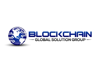 blockchain global solution group logo design by KDesigns