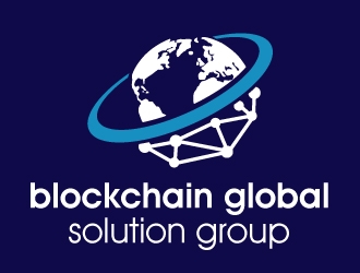 blockchain global solution group logo design by PMG