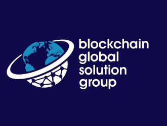 blockchain global solution group logo design by PMG