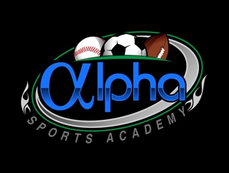 Alpha Sports Academy  logo design by DreamLogoDesign