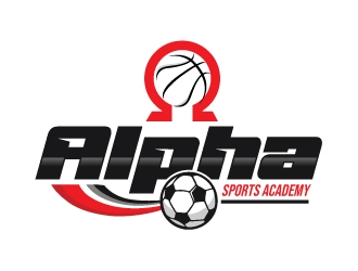 Alpha Sports Academy  logo design by Upoops