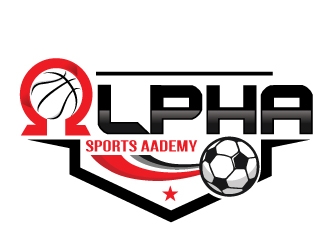 Alpha Sports Academy  logo design by Upoops
