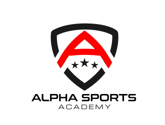 Alpha Sports Academy  logo design by Rossee