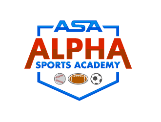 Alpha Sports Academy  logo design by Ultimatum