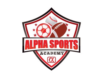 Alpha Sports Academy  logo design by LogoQueen