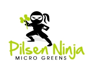 Pilsen Ninja Micro Greens logo design by ElonStark
