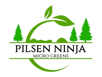 Pilsen Ninja Micro Greens logo design by jetzu