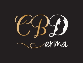 CBDerma  logo design by twomindz