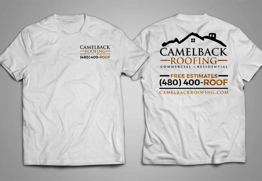 CAMELBACK ROOFING logo design by scriotx