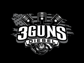 3 Guns Diesel logo design by PRN123