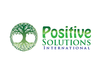 Positive Solutions International logo design by pixeldesign