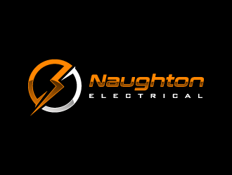 Naughton Electrical  logo design by pencilhand