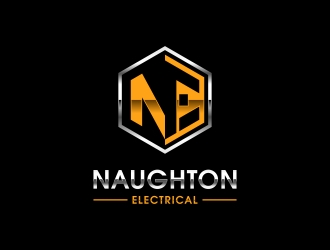 Naughton Electrical  logo design by yunda