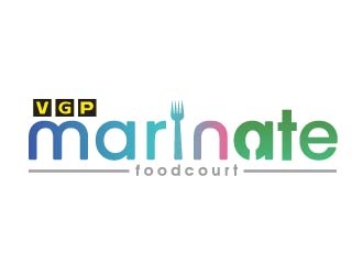 VGP Marinate Foodcourt logo design by shravya