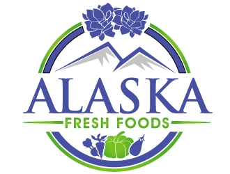 Alaska Fresh Foods logo design by PMG
