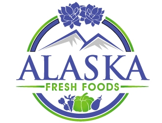 Alaska Fresh Foods logo design by PMG