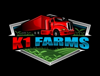K1 Farms logo design by DreamLogoDesign