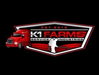 K1 Farms logo design by DreamLogoDesign