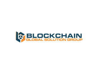blockchain global solution group logo design by sikas