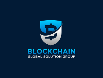 blockchain global solution group logo design by deejava