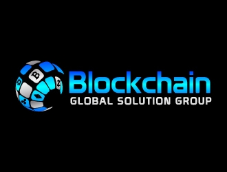 blockchain global solution group logo design by jaize
