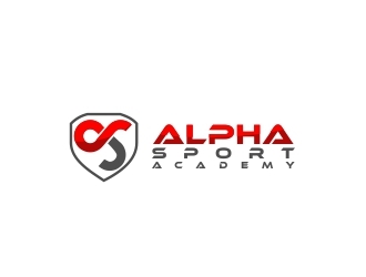 Alpha Sports Academy  logo design by crearts