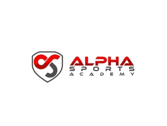 Alpha Sports Academy  logo design by crearts