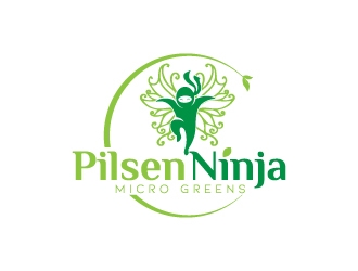 Pilsen Ninja Micro Greens logo design by jaize